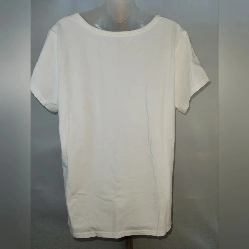 Vintage White Form Fit T-shirt Short Sleeve XXL - Picture 3 of 7